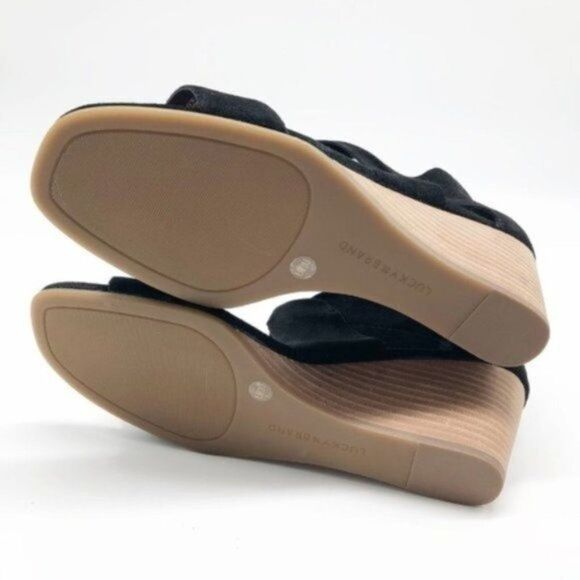 LUCKY BRAND Black Tammanee Wedge Sandal - Picture 5 of 5